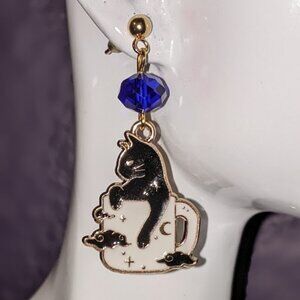 Coffee and Cats Earrings